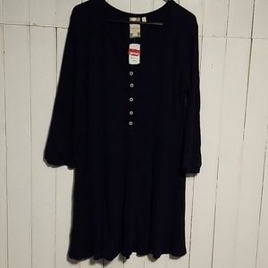 Blue Pepper Button Down Dress